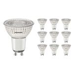 Multipack 10x Noxion PerfectColor LED Spot GU10 PAR16 4W 345lm 60D - 930 Warm White | Best Colour Rendering - Dimmable - Replaces 50W