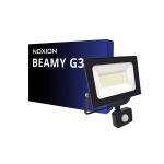 Noxion LED Floodlight Beamy G3 50W 5500lm 110D - 830 Warm White | IP44 - Motion and Light Sensor - Symmetrical