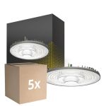 Multipack 5x Bright Choice LED Highbay V2.0 100W 13000lm 90D - 840 Cool White | IP65 - 1-10V