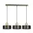 Emibig Pendant Torin Steel Black | Suitable for 3x E27 - Max 15W