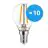 Multipack 10x Noxion Lucent LED E14 Ball Filament Clear 4.5W 470lm - 827 Extra Warm White | Replaces 40W