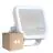Multipack 4x Ledvance LED Floodlight Aluminium White 17W 2200lm 100D - 830 Warm White | IP66 - Symmetrical